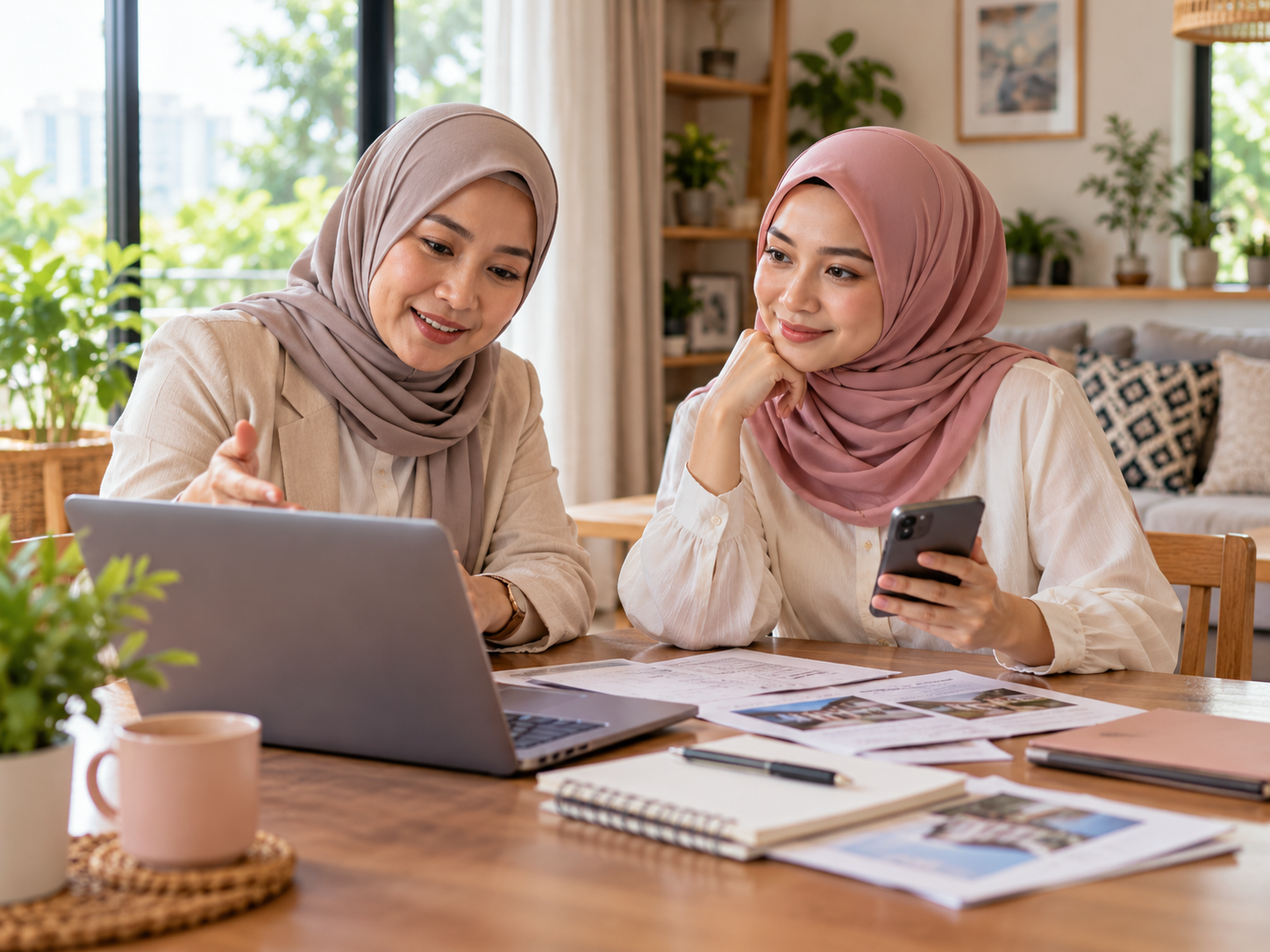 Ilustrasi sesi bimbingan seorang ejen baharu bersama introducer